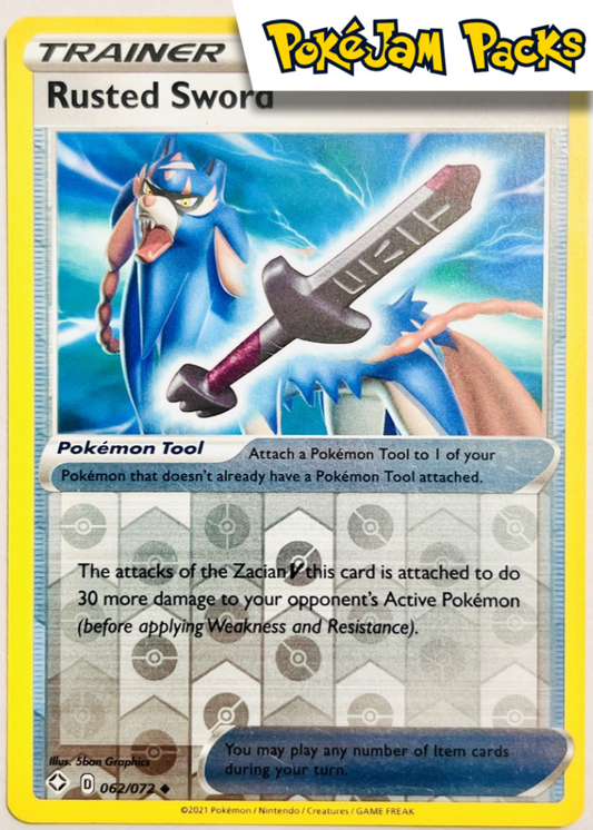 Rusted Sword - 062/072 - Uncommon Reverse Holo - Shining Fates - Pokemon TCG