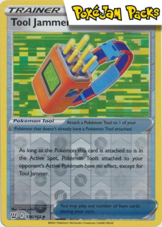 Tool Jammer - 136/163 - Uncommon Reverse Holo - Battle Styles - Pokemon TCG