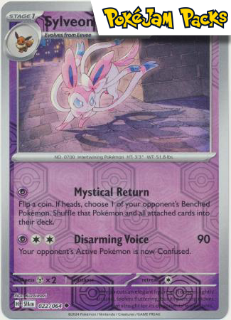 Sylveon - 022/064 - Uncommon Reverse Holo - Shrouded Fable - Pokemon TCG