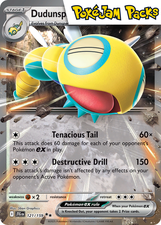 Dudunsparce ex - 121/159 - Ultra Rare - Journey Together - Pokemon TCG