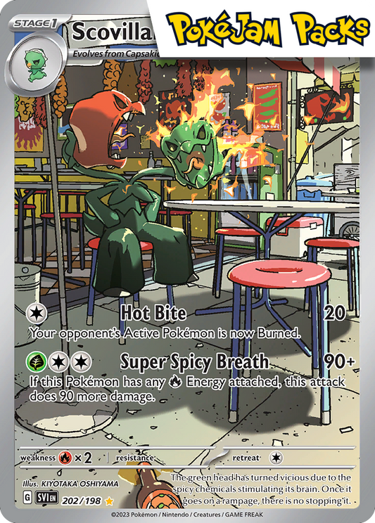 Scovillain - 202/198 - Illustration Rare - Scarlet & Violet - Pokemon TCG