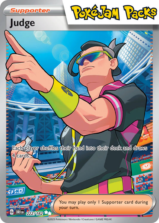 Judge - 222/182 - Ultra Rare - Destined Rivals - Pokemon TCG