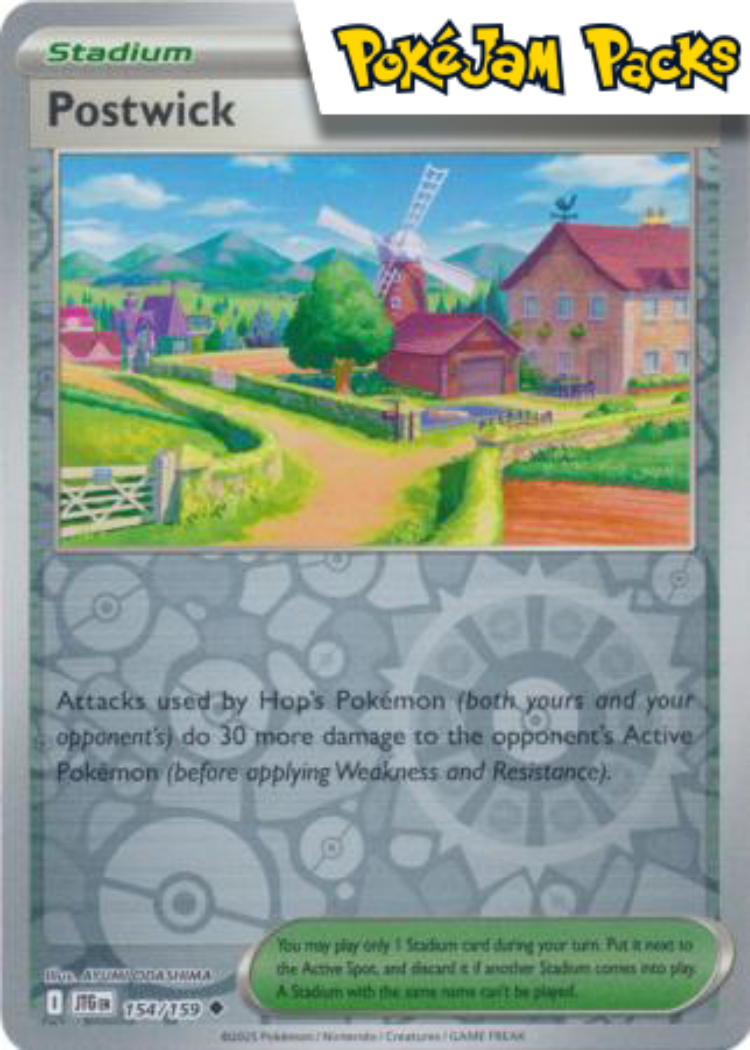 Postwick - 154/159 - Uncommon Reverse Holo - Journey Together - Pokemon TCG