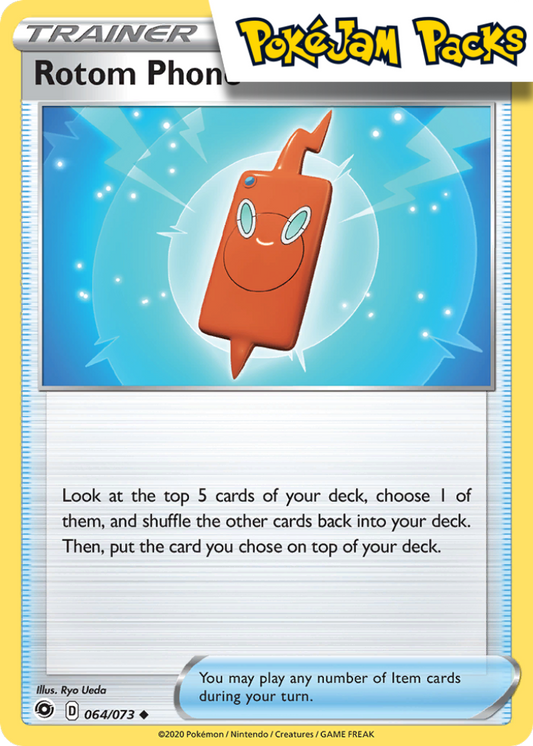 Rotom Phone - 064/073 - Uncommon - Champion's Path - Pokemon TCG
