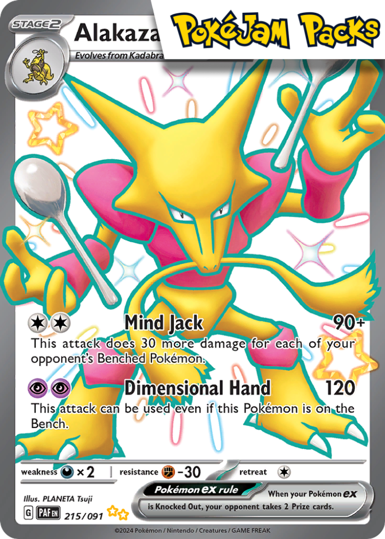 Alakazam ex - 215/091 - Shiny Ultra Rare - Paldean Fates - Pokemon TCG