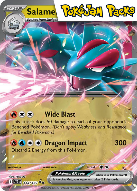 Salamence ex - 114/159 - Ultra Rare - Journey Together - Pokemon TCG