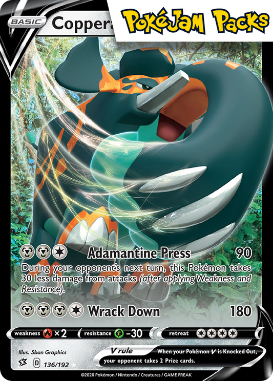 Copperajah V - 136/192 - Ultra Rare - Rebel Clash - Pokemon TCG