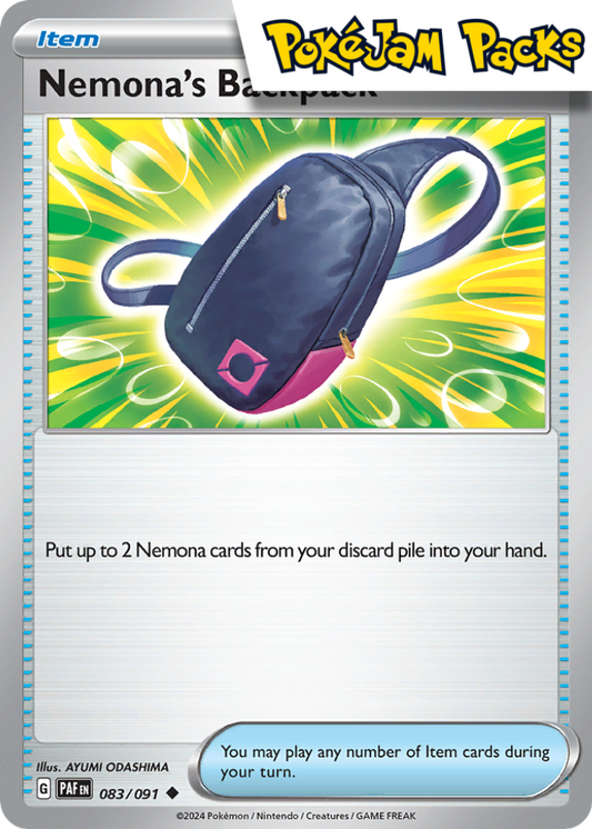 Nemona's Backpack - 083/091 - Uncommon - Paldean Fates - Pokemon TCG