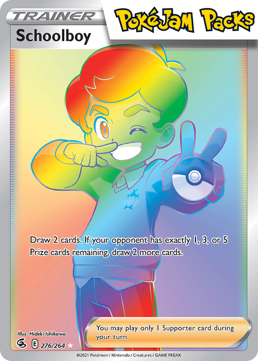 Schoolboy - 276/264 - Hyper Rare - Fusion Strike - Pokemon TCG