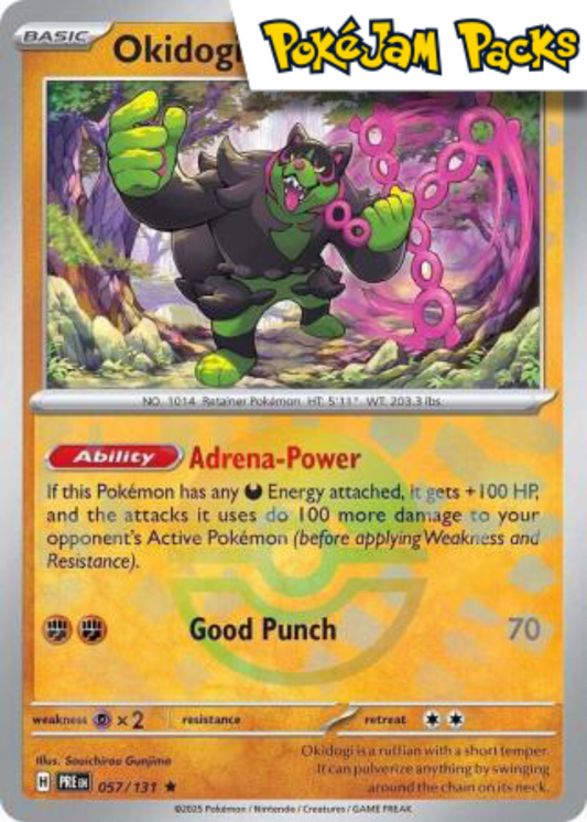 Okidogi - 057/131 - Pokeball Reverse Holo Rare - Prismatic Evolutions - Pokemon TCG