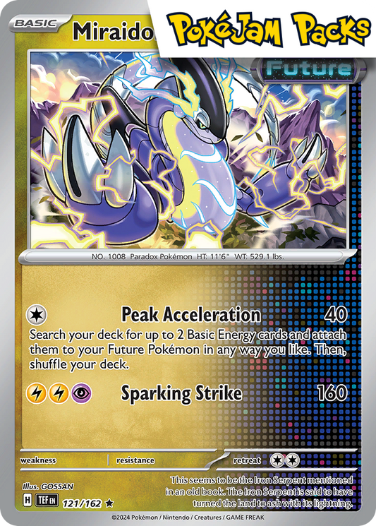 Miraidon (Deck Exclusive) - 121/162 - Non-Holo Rare - Temporal Forces - Pokemon TCG
