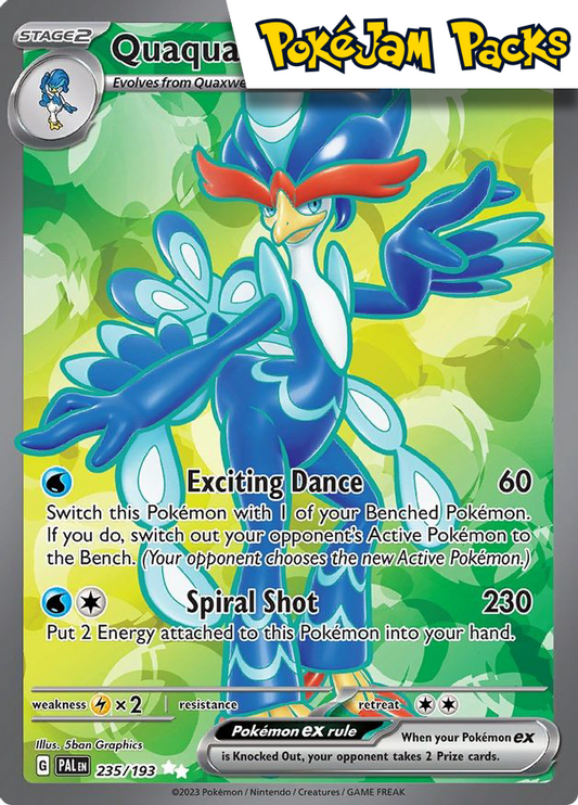 Quaquaval ex - 235/193 - Full Art Secret Rare - Paldea Evolved - Pokemon TCG