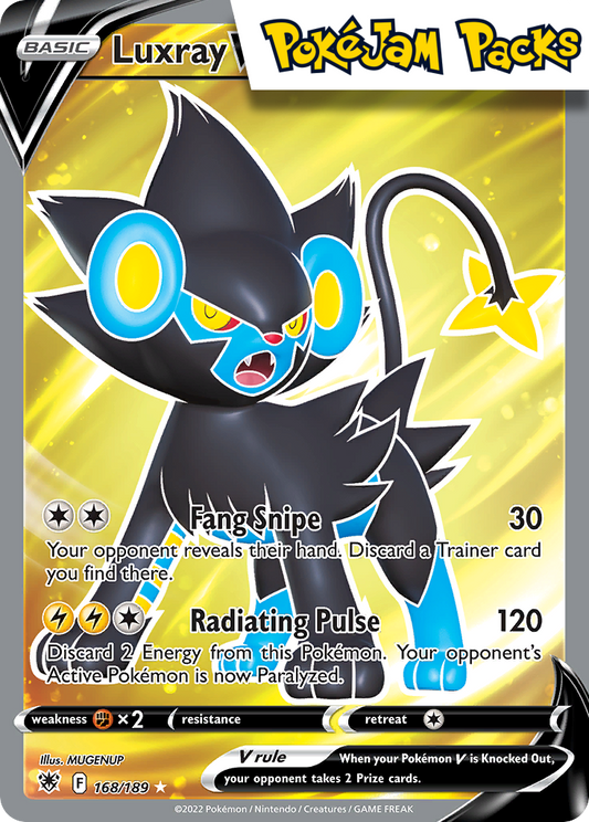 Luxray V - 168/189 - Full Art Ultra Rare - Astral Radiance - Pokemon TCG