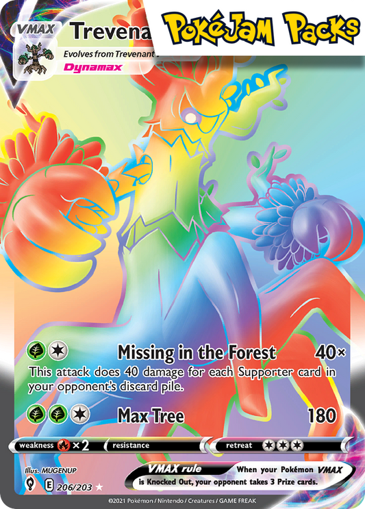 Trevenant VMAX - 206/203 - Hyper Rare - Evolving Skies - Pokemon TCG