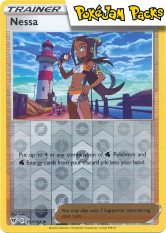 Nessa - 157/185 - Uncommon Reverse Holo - Vivid Voltage - Pokemon TCG