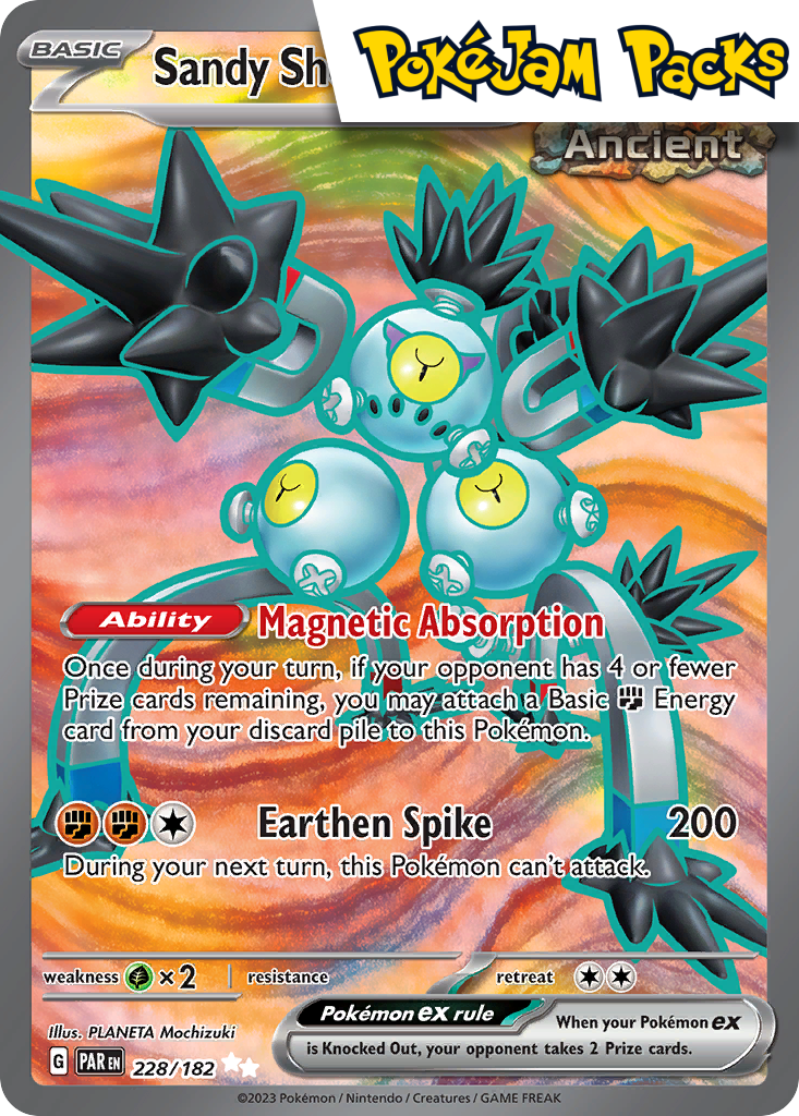 Sandy Shocks ex - 228/182 - Full Art Secret Rare - Paradox Rift - Pokemon TCG