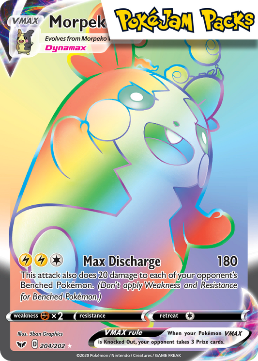 Morpeko VMAX - 204/202 - Hyper Rare - Sword & Shield - Pokemon TCG