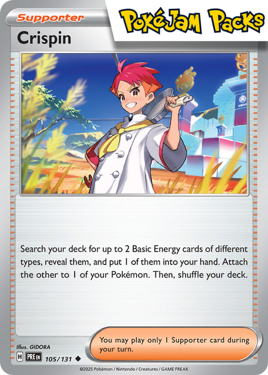 Crispin - 105/131 - Uncommon - Prismatic Evolutions - Pokemon TCG