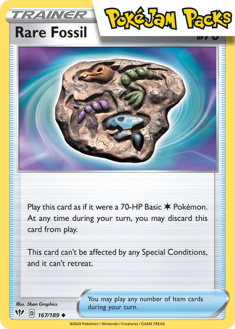 Rare Fossil - 167/189 - Uncommon - Darkness Ablaze - Pokemon TCG