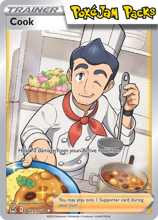 Cook - TG25/TG30 - Full Art Ultra Rare - Lost Origin - Pokemon TCG