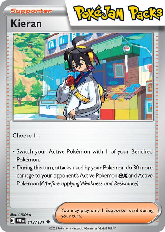 Kieran - 113/131 - Uncommon - Prismatic Evolutions - Pokemon TCG