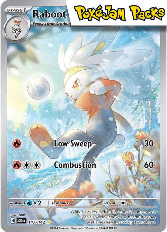 Raboot - 147/142 - Illustration Rare - Stellar Crown - Pokemon TCG
