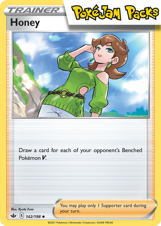 Honey - 142/198 - Uncommon - Chilling Reign - Pokemon TCG