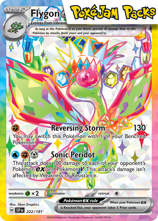 Flygon ex - 222/191 - Full Art Secret Rare - Surging Sparks - Pokemon TCG