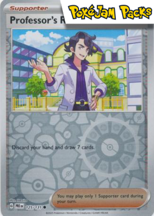Professor's Research (Professor Sycamore) - 125/131 - Reverse Holo - Prismatic Evolutions - Pokemon