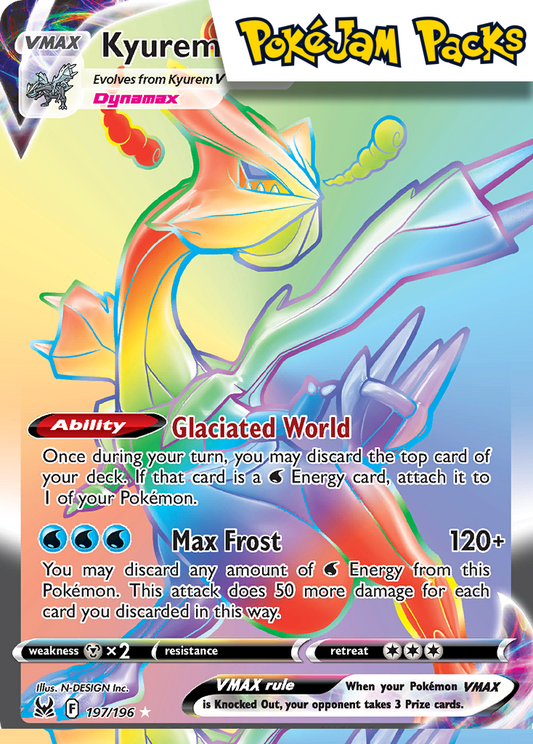 Kyurem VMAX - 197/196 - Hyper Rare - Lost Origin - Pokemon TCG