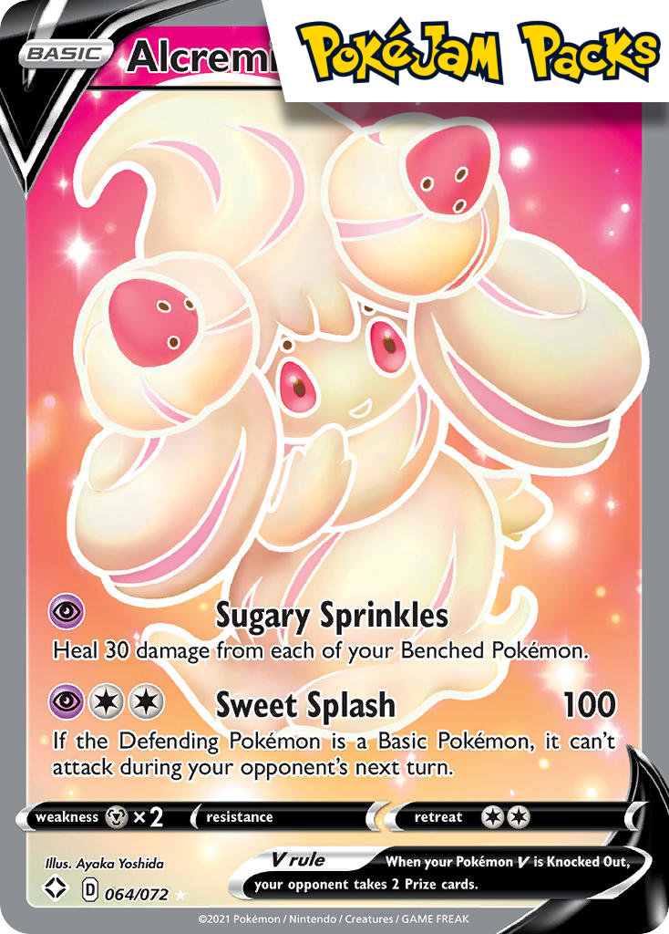 Alcremie V - 064/072 - Full Art Ultra Rare - Shining Fates - Pokemon TCG