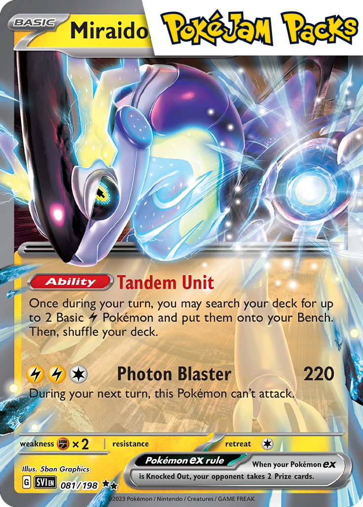 Miraidon ex - 081/198 - Ultra Rare - Scarlet & Violet - Pokemon TCG