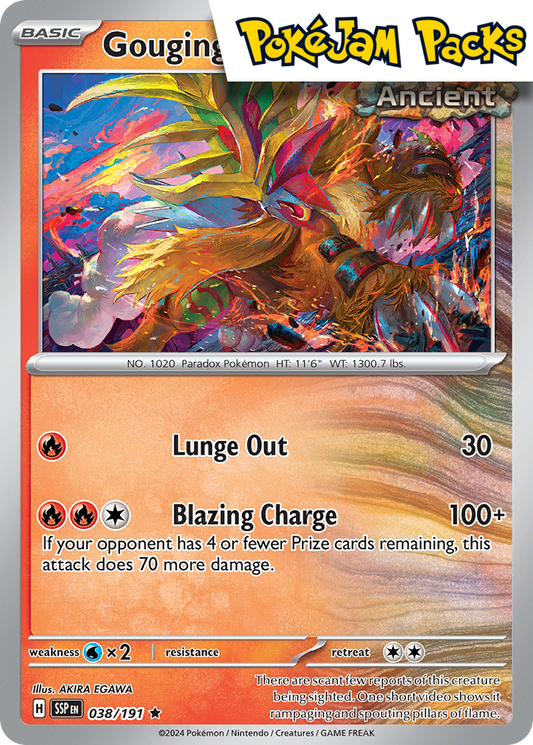 Gouging Fire (Deck Exclusive) - 038/191 - Non-Holo Rare - Surging Sparks - Pokemon TCG