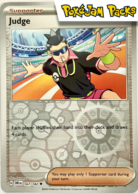 Judge - 167/182 - Uncommon Reverse Holo - Destined Rivals - Pokemon TCG