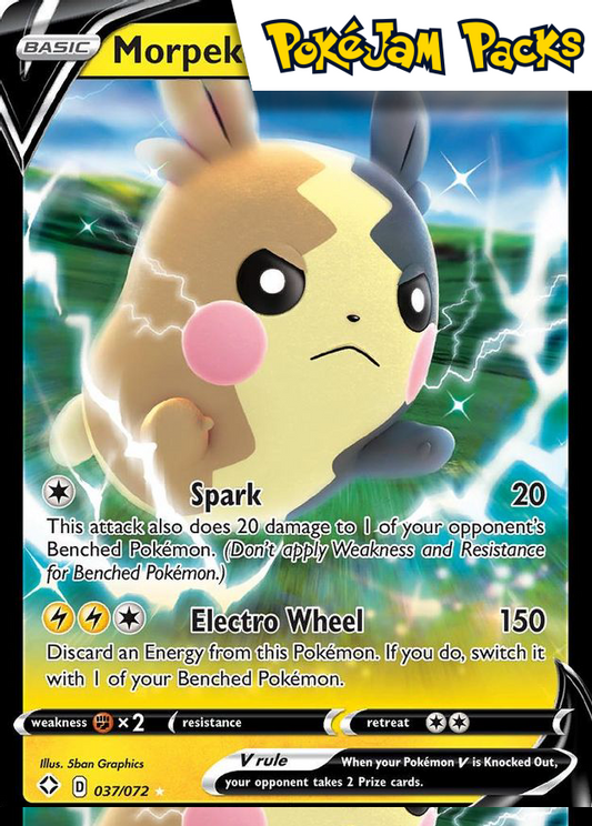 Morpeko V - 037/072 - Ultra Rare - Shining Fates - Pokemon TCG