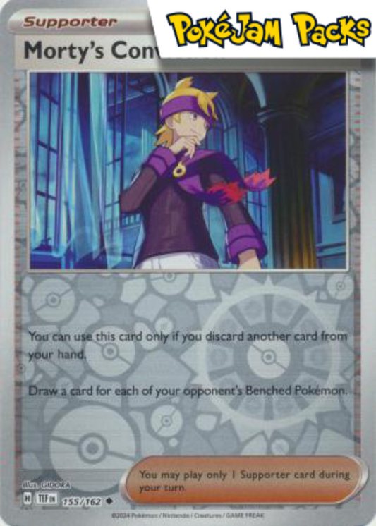 Morty's Conviction - 155/162 - Uncommon Reverse Holo - Temporal Forces - Pokemon TCG