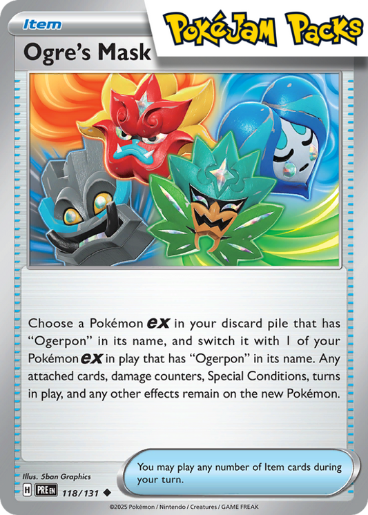 Ogre's Mask - 118/131 - Uncommon - Prismatic Evolutions - Pokemon TCG