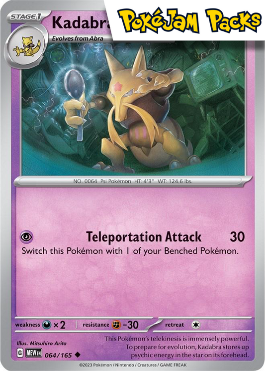Kadabra - 064/165 - Holo Promo - Promo Cards - Pokemon TCG