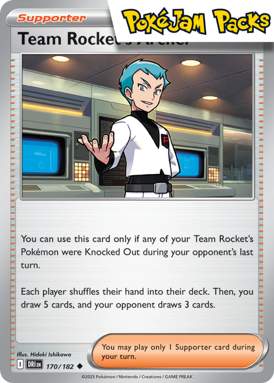 Team Rocket's Archer - 170/182 - Uncommon - Destined Rivals - Pokemon TCG