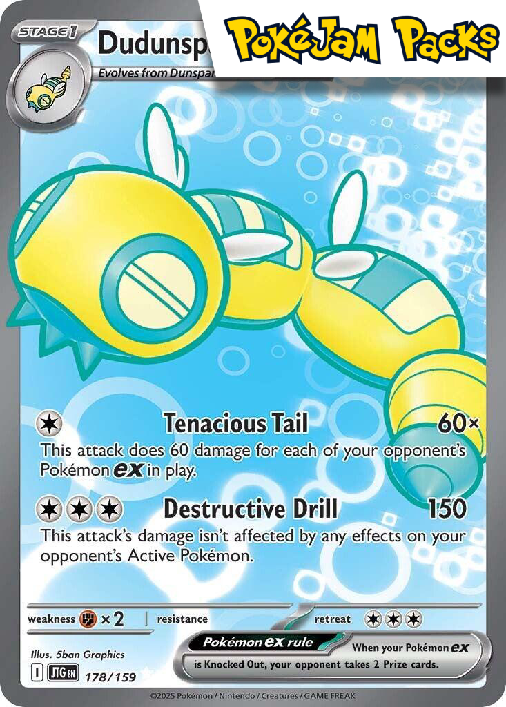Dudunsparce ex - 178/159 - Full Art Ultra Rare - Journey Together - Pokemon TCG