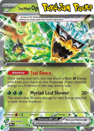 Teal Mask Ogerpon ex - 012/131 - Ultra Rare - Prismatic Evolutions - Pokemon TCG