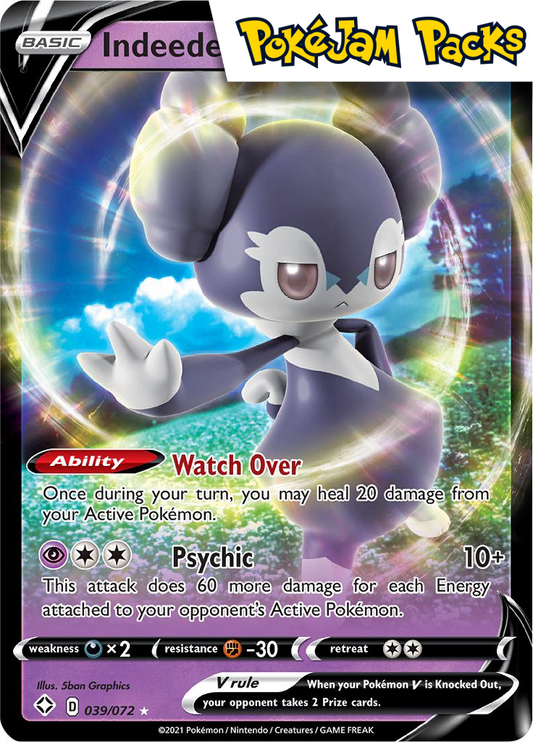 Indeedee V - 039/072 - Ultra Rare - Shining Fates - Pokemon TCG