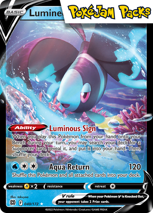 Lumineon V - 040/172 - Ultra Rare - Brilliant Stars - Pokemon TCG