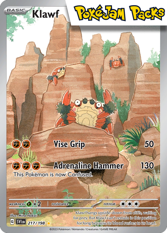 Klawf - 217/198 - Illustration Rare - Scarlet & Violet - Pokemon TCG