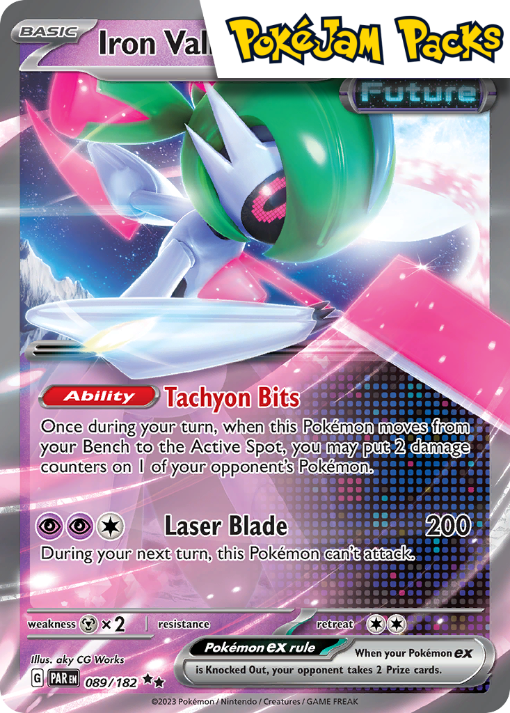 Iron Valiant ex - 089/182 - Ultra Rare - Paradox Rift - Pokemon TCG