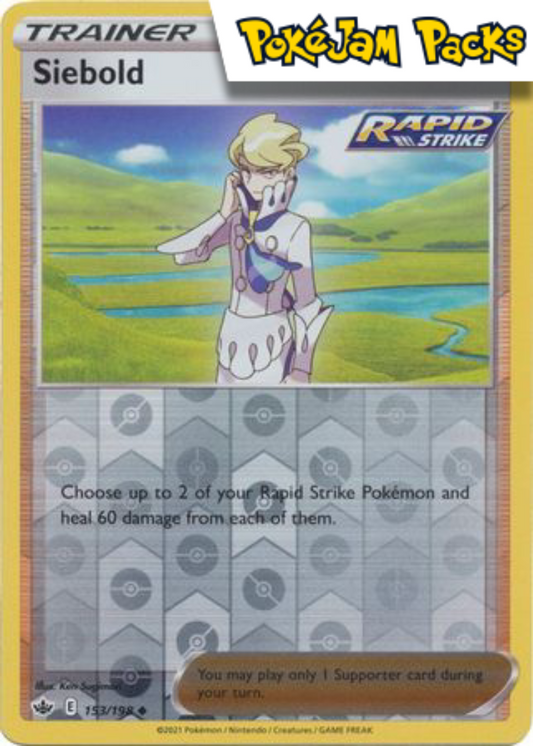 Siebold - 153/198 - Uncommon Reverse Holo - Chilling Reign - Pokemon TCG