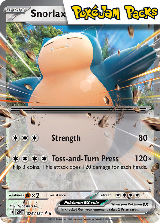 Snorlax ex - 076/131 - Ultra Rare - Prismatic Evolutions - Pokemon TCG