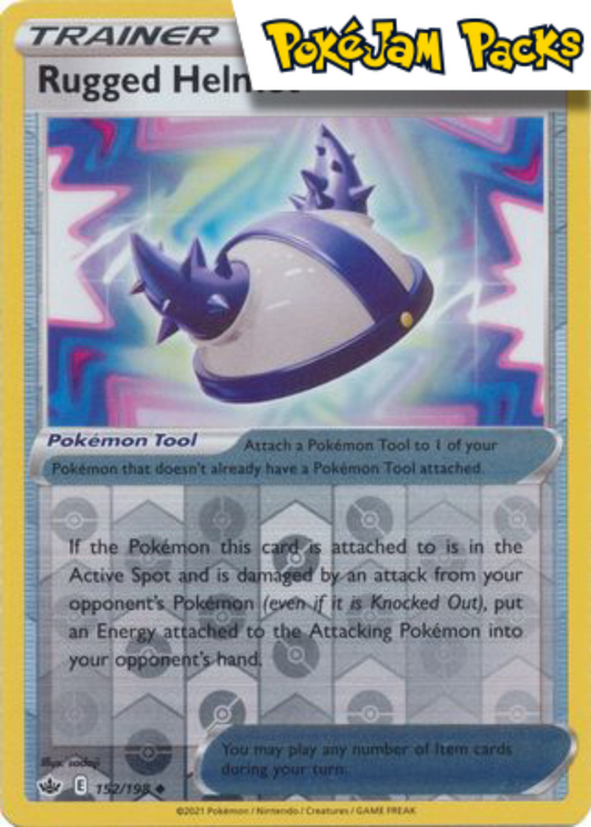 Rugged Helmet - 152/198 - Uncommon Reverse Holo - Chilling Reign - Pokemon TCG