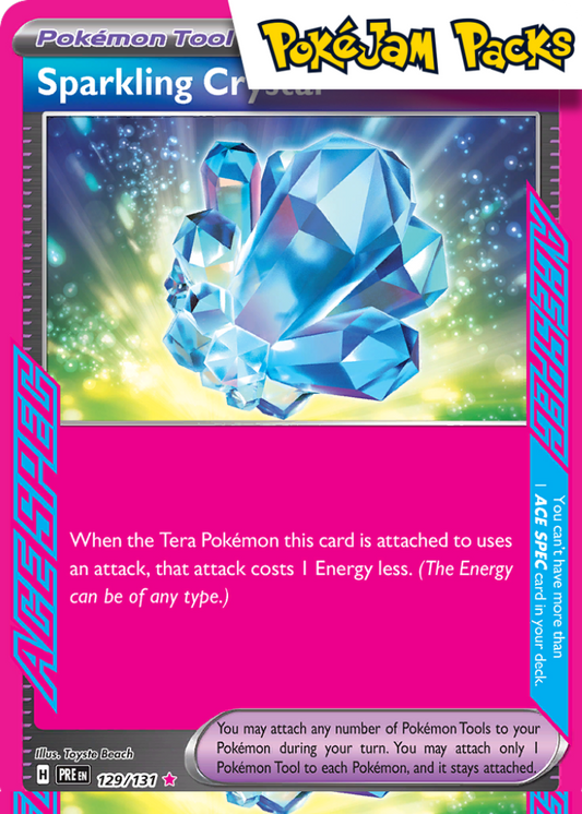 Sparkling Crystal - 129/131 - Ace Rare - Prismatic Evolutions - Pokemon TCG