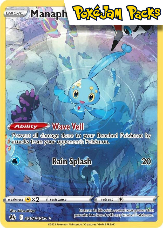 Manaphy - GG06/GG70 - Holo Rare - Crown Zenith - Pokemon TCG